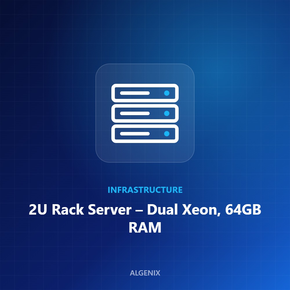 2U Rack Server – Dual Xeon, 64GB RAM