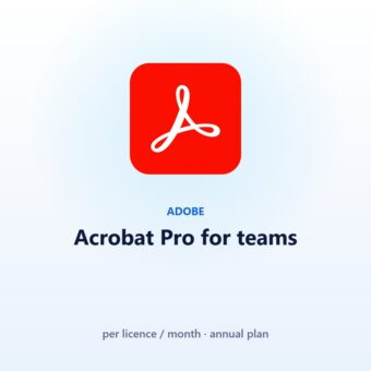 Adobe Acrobat Pro for teams (per licence / month)