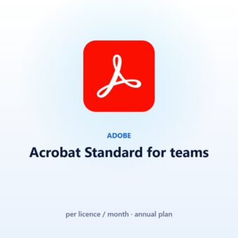 Adobe Acrobat Standard for teams (per licence / month)